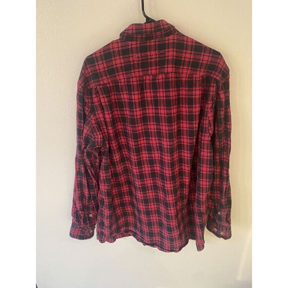 Duluth Mens XLT Tall Button Down Flannel Ref Black - Picture 5 of 7
